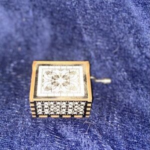 Intricate Black and White Decorative Box